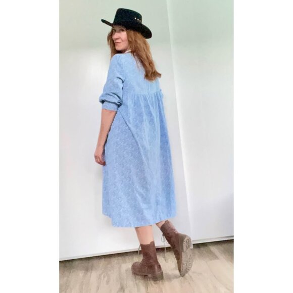 Vintage Calico Dress, XL, Anthony Richard Dress - Picture 10 of 10